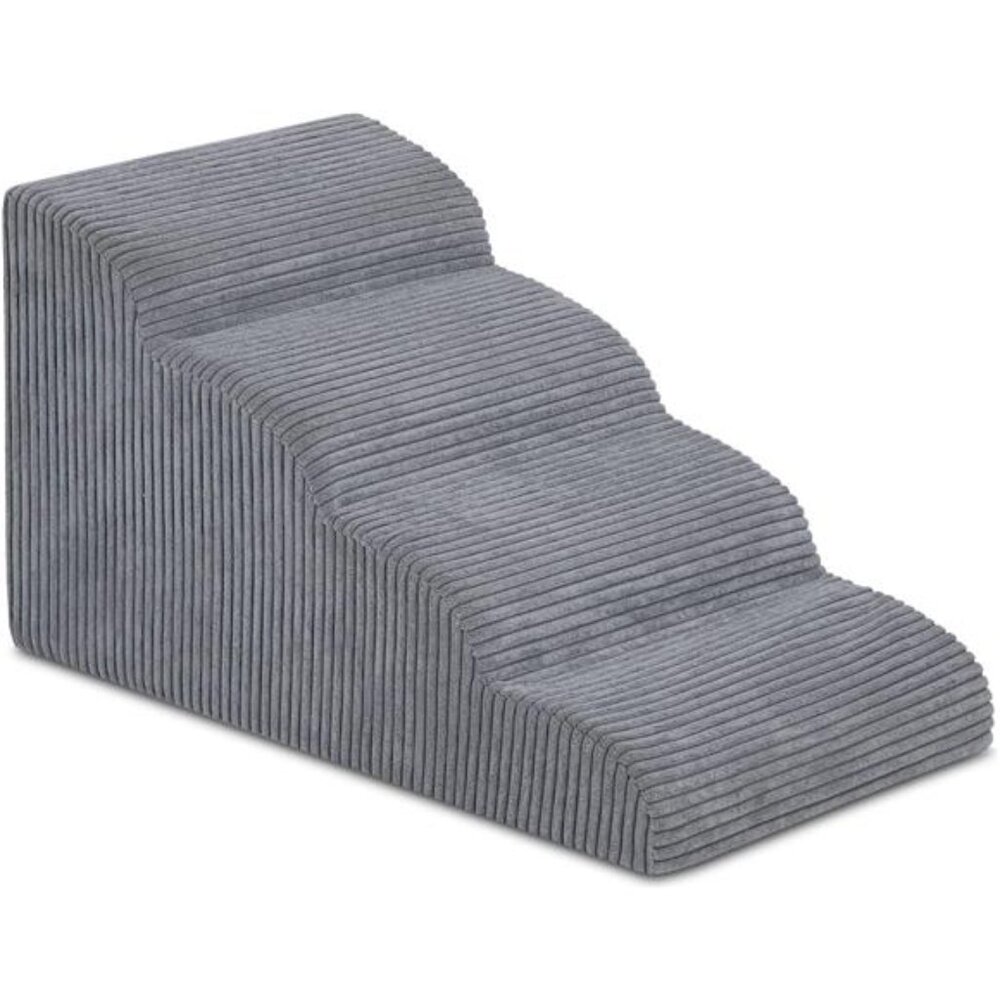 Dog Stairs & Steps for High Beds, 4 Steps High Density Foam Waterproof Dog Ramp